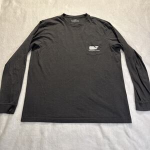 Vineyard Vines Long Sleeve T Shirt Men Large Gray